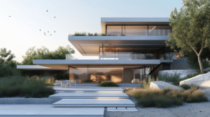 modern house in natural setting