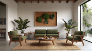 modern tranquil living room